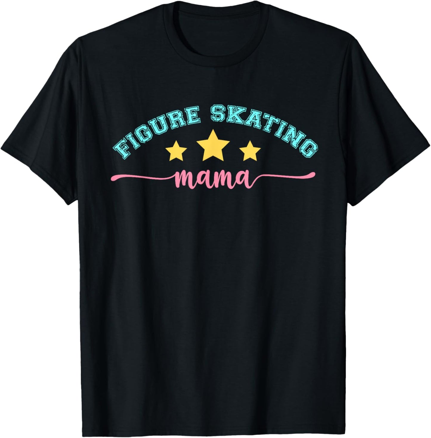 Figure Skating Mama Mothers Day Extreme Sports T-Shirt - T-Shirt | Black