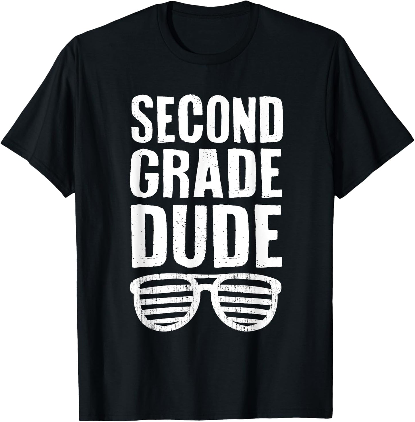 Second Grade Dude Funny First Day Back To School Boys Kids T-Shirt - T-Shirt | Black