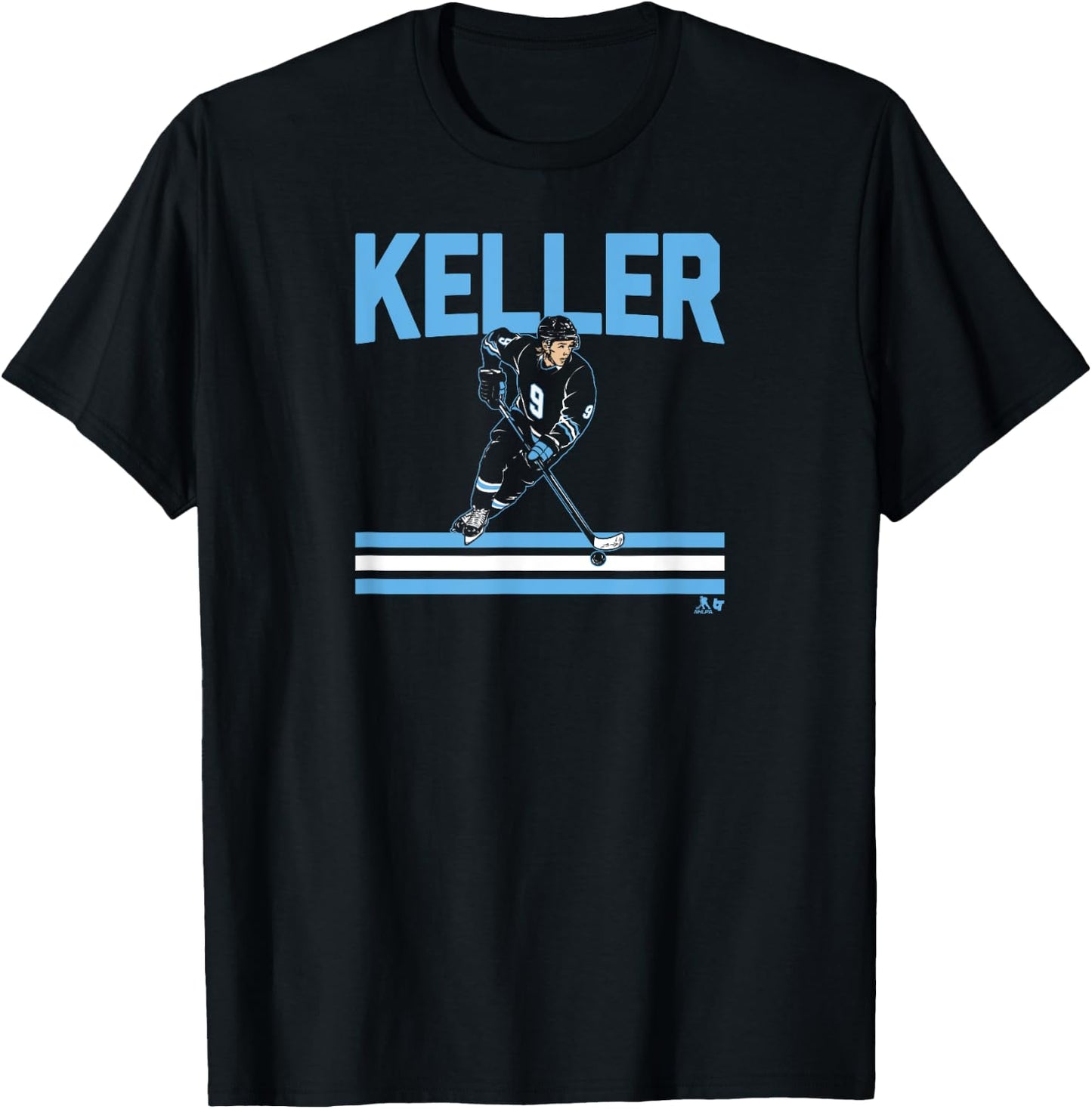Clayton Keller - Slap Shot Star - Utah Hockey T-Shirt - T-Shirt | Black