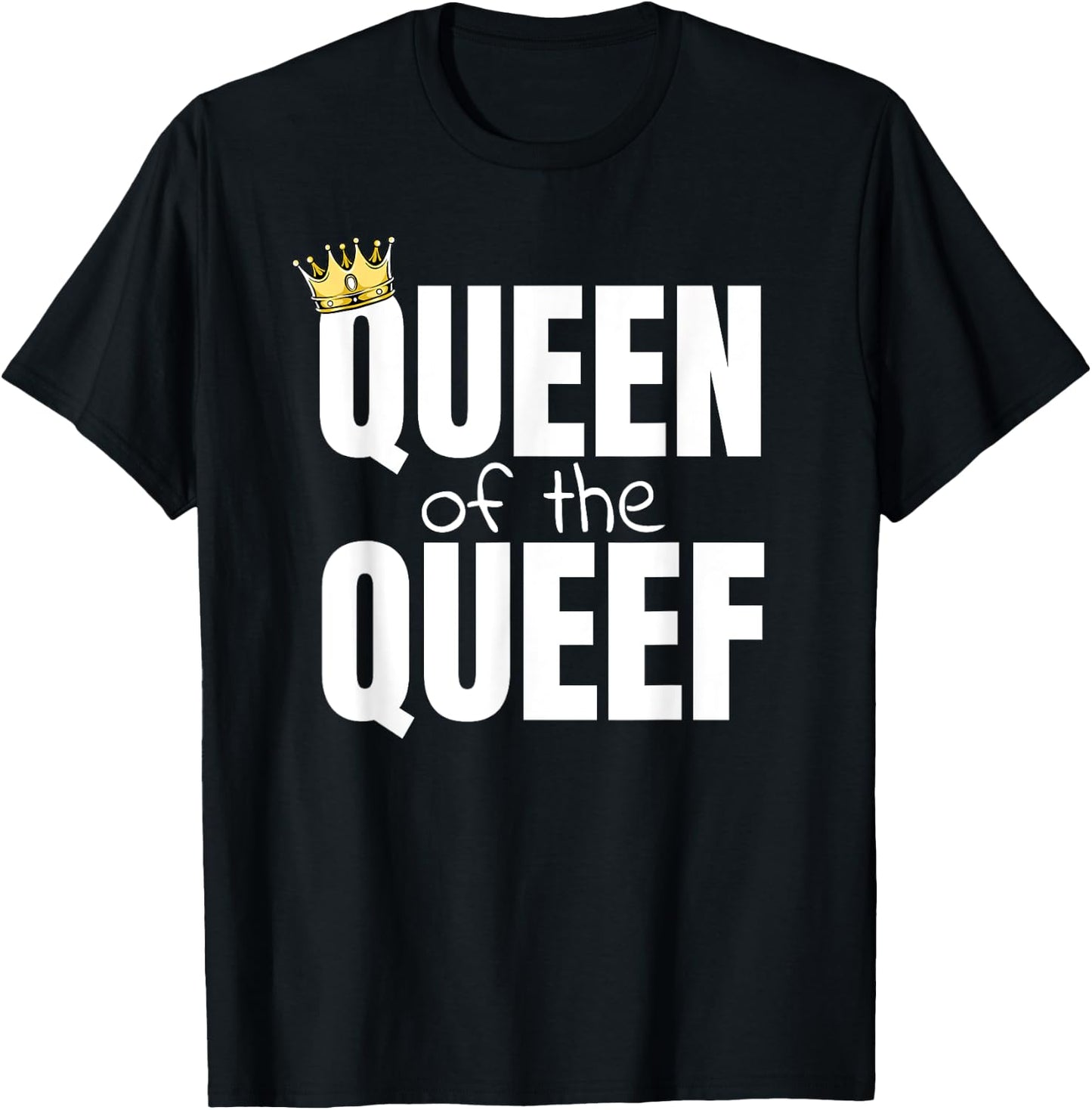 Queen Of The Queef Queefing Funny Vacation Swap T-Shirt - T-Shirt | Black