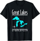 Modern The Great Lakes T-Shirt - T-Shirt | Black