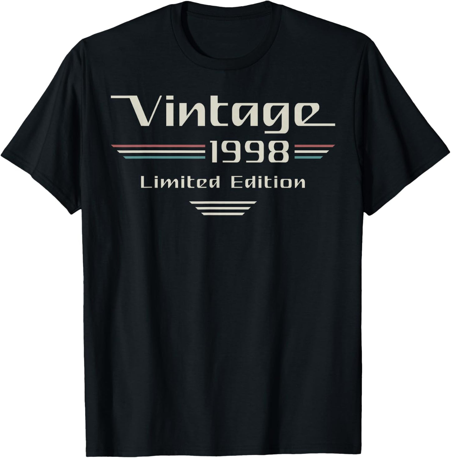 Vintage 1998 Limited Edition Classic Car 28th Birthday T-Shirt - T-Shirt | Black