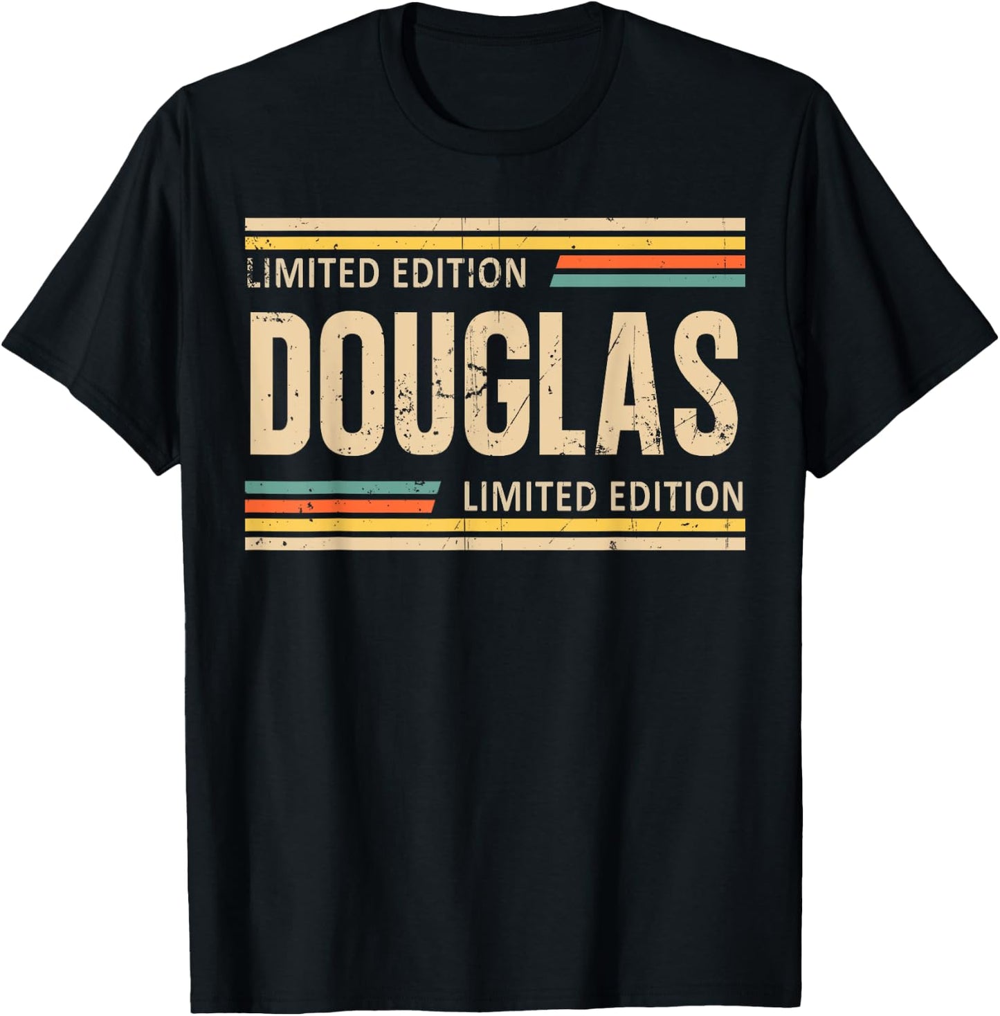 DOUGLAS Limited Edition Shirt DOUGLAS Name Personalized T-Shirt - T-Shirt | Black
