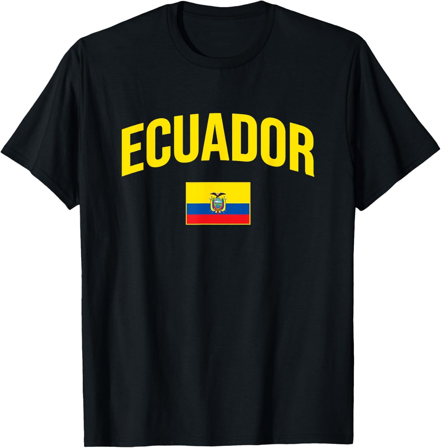 Ecuador - Flag of Ecuador - Throwback Design - Classic T-Shirt - T-Shirt | Black