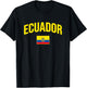Ecuador - Flag of Ecuador - Throwback Design - Classic T-Shirt - T-Shirt | Black