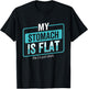My Stomach Is Flat The L Is Just Silent Funny T-Shirt - T-Shirt | Black