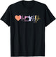 Sewing Heartbeat Heart Sewing T-Shirt - T-Shirt | Black