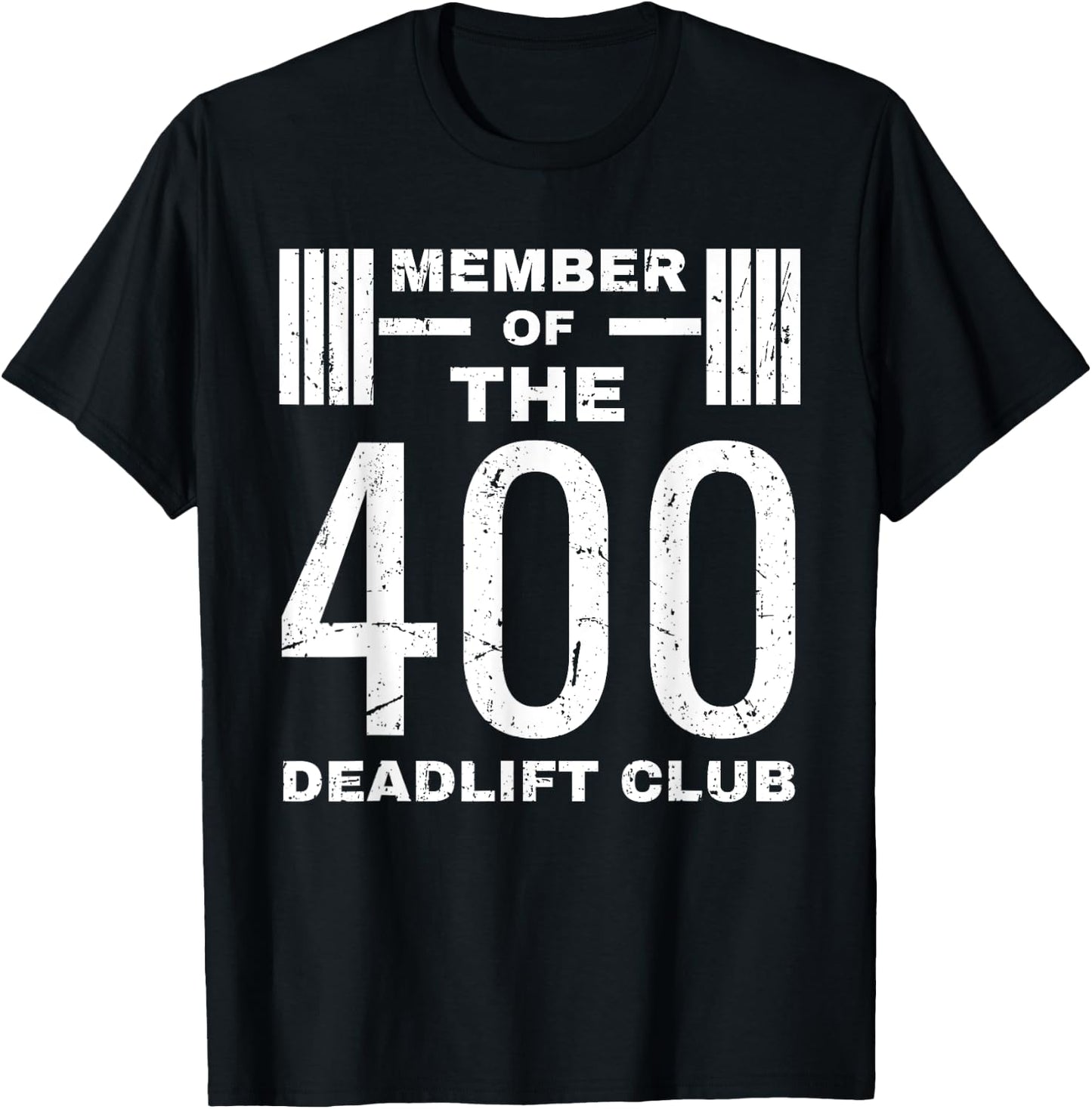 Deadlift 400 lb Club I Deadlift 400 Powerlifting T-Shirt - T-Shirt | Black