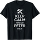 PETER Fix Quote Funny Birthday Personalized Name Gift T-Shirt - T-Shirt | Black