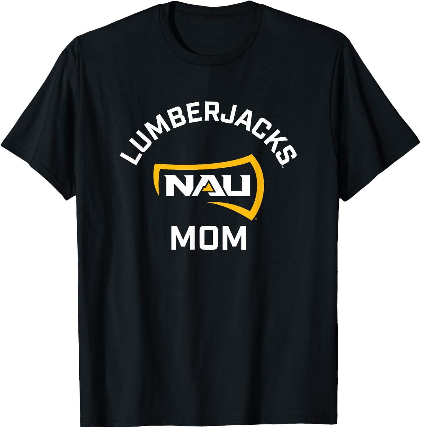 Campus Lab NAU Lumberjacks Arched Mom Blue Cotton , Small T-Shirt - T-Shirt | Black
