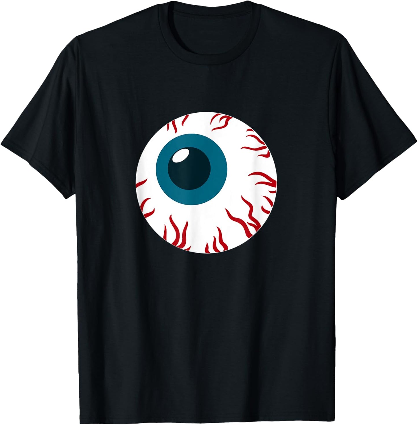 Eyeball funny spooky scary Halloween birthday gift men women T-Shirt - T-Shirt | Black