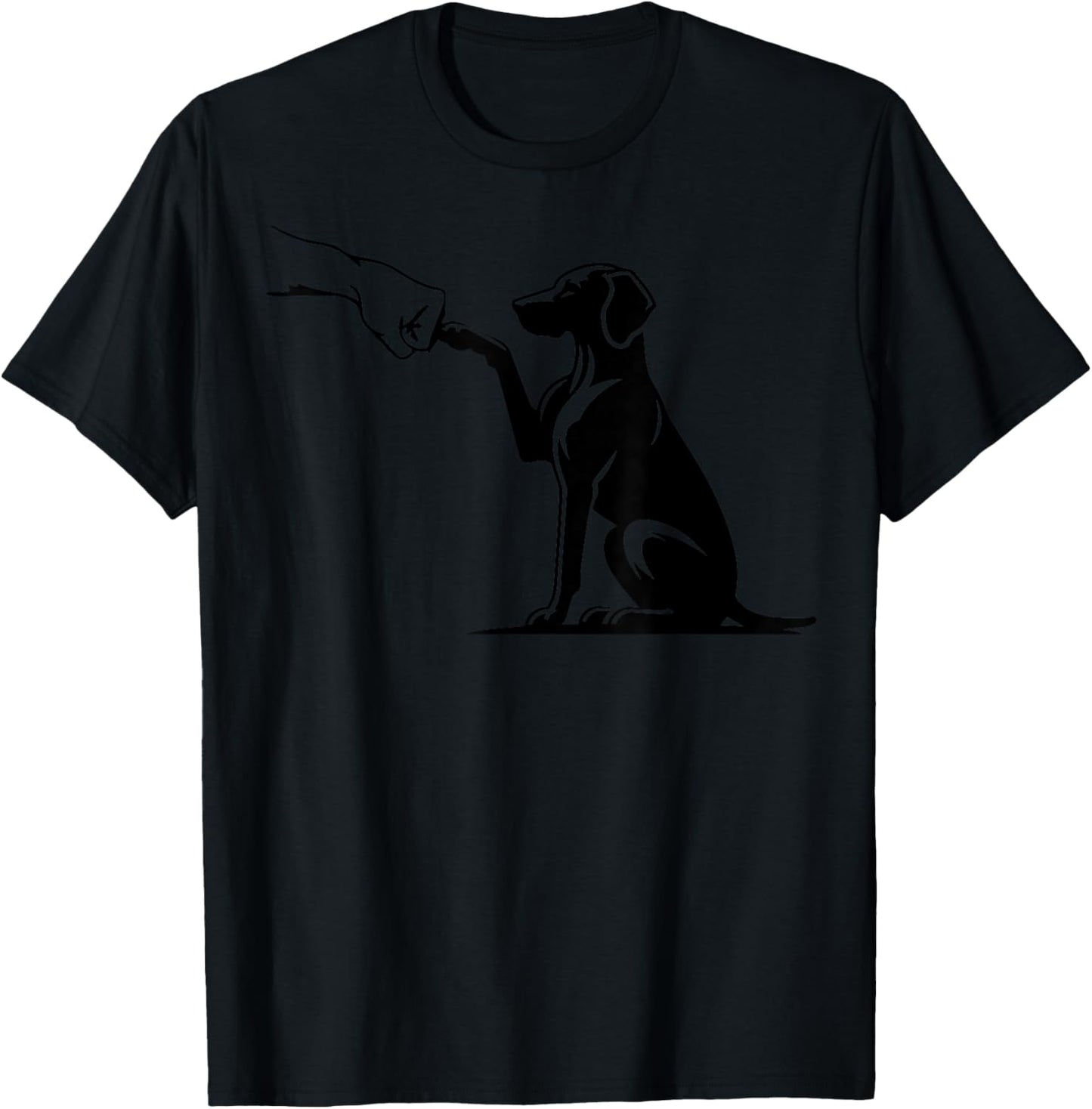 cute vizsla Dog with hand, vizsla mom T-Shirt - T-Shirt | Black