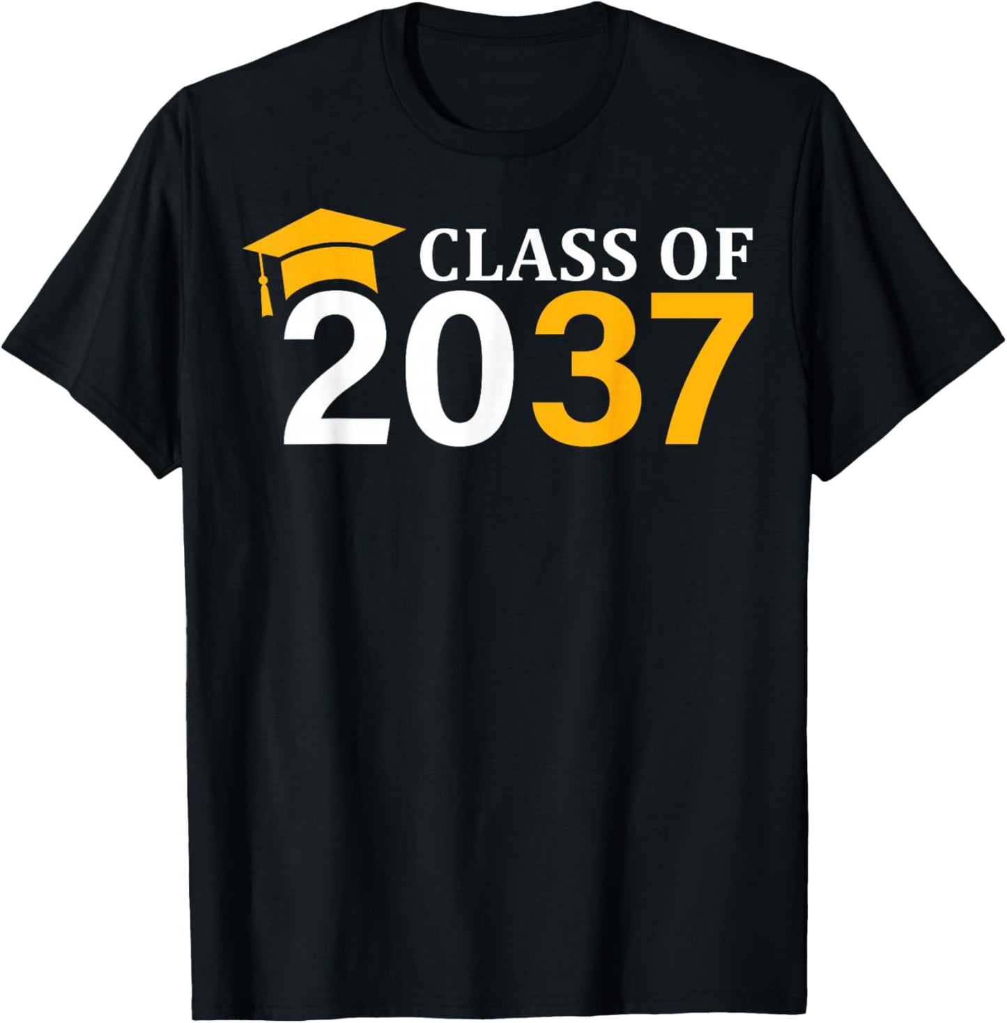 Class of 2037 Grow With Me Kindergarten K-12 Class of 2037 T-Shirt - T-Shirt | Black