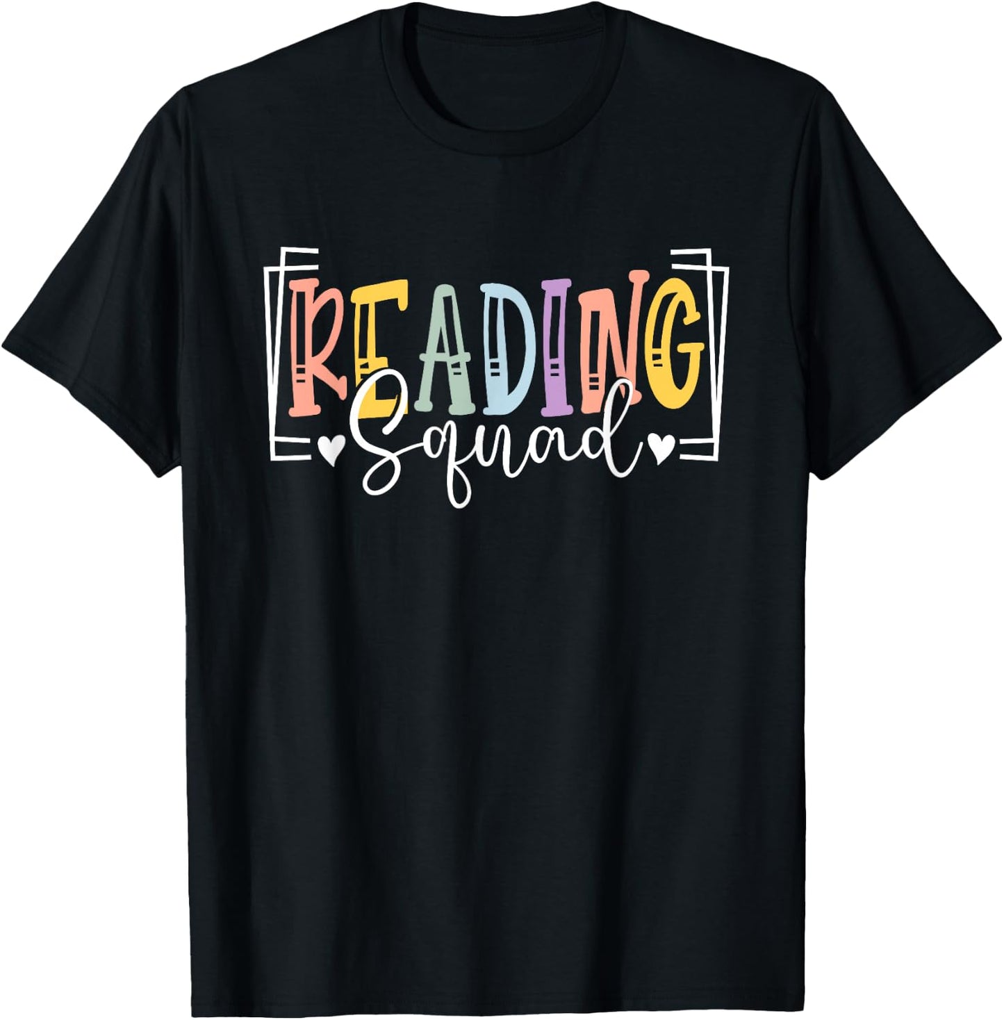 Reading Specialist Squad School Reading Interventionist Team T-Shirt - T-Shirt | Black