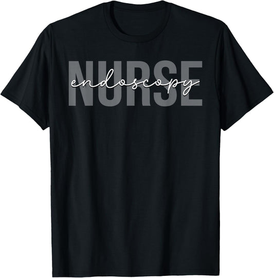 Endoscopy Nurse Endoscopist Gastroenterology T-Shirt - T-Shirt | Black