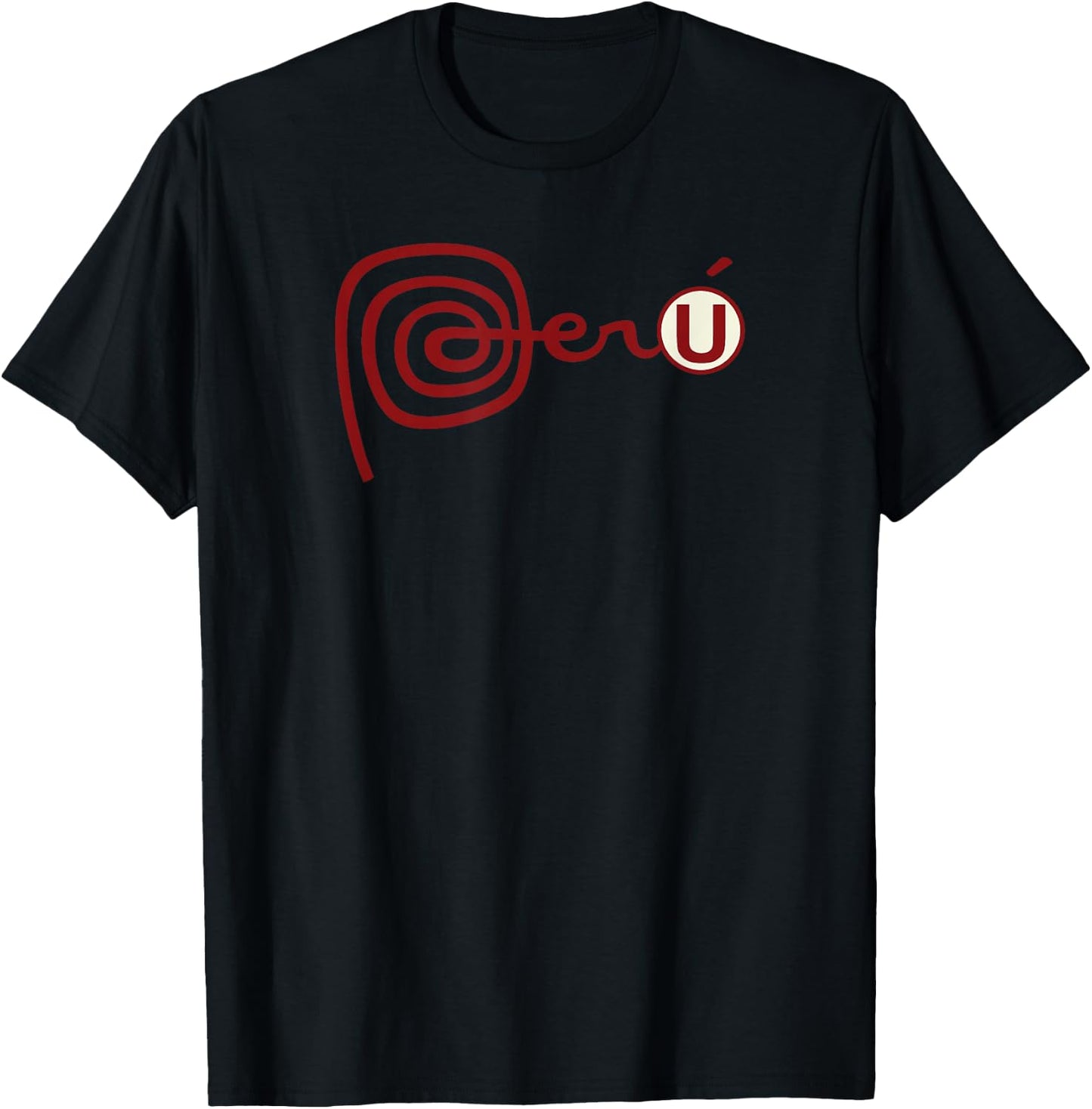 Club Universitario de Deportes Peru Futbol Soccer T Shirt T-Shirt - T-Shirt | Black