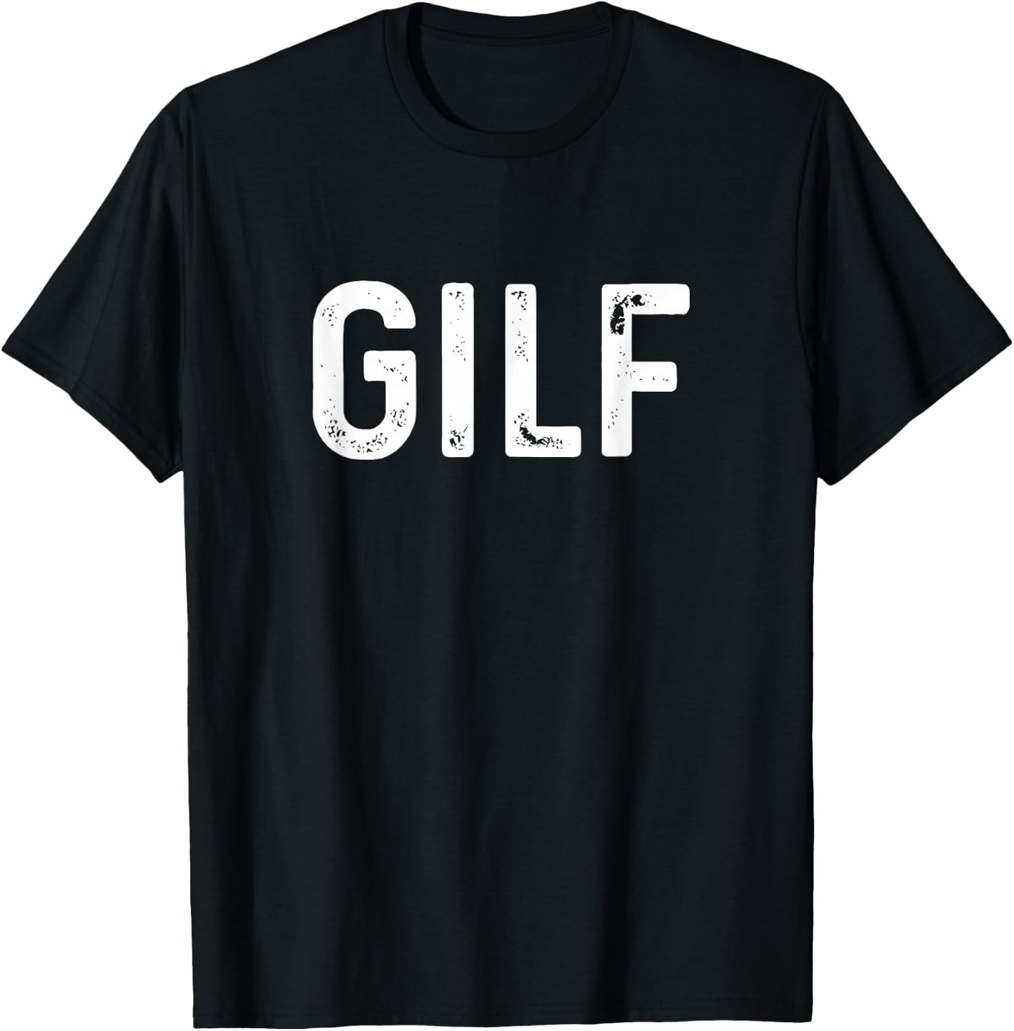 GILF Medium Heather Blue T-Shirt - T-Shirt | Black
