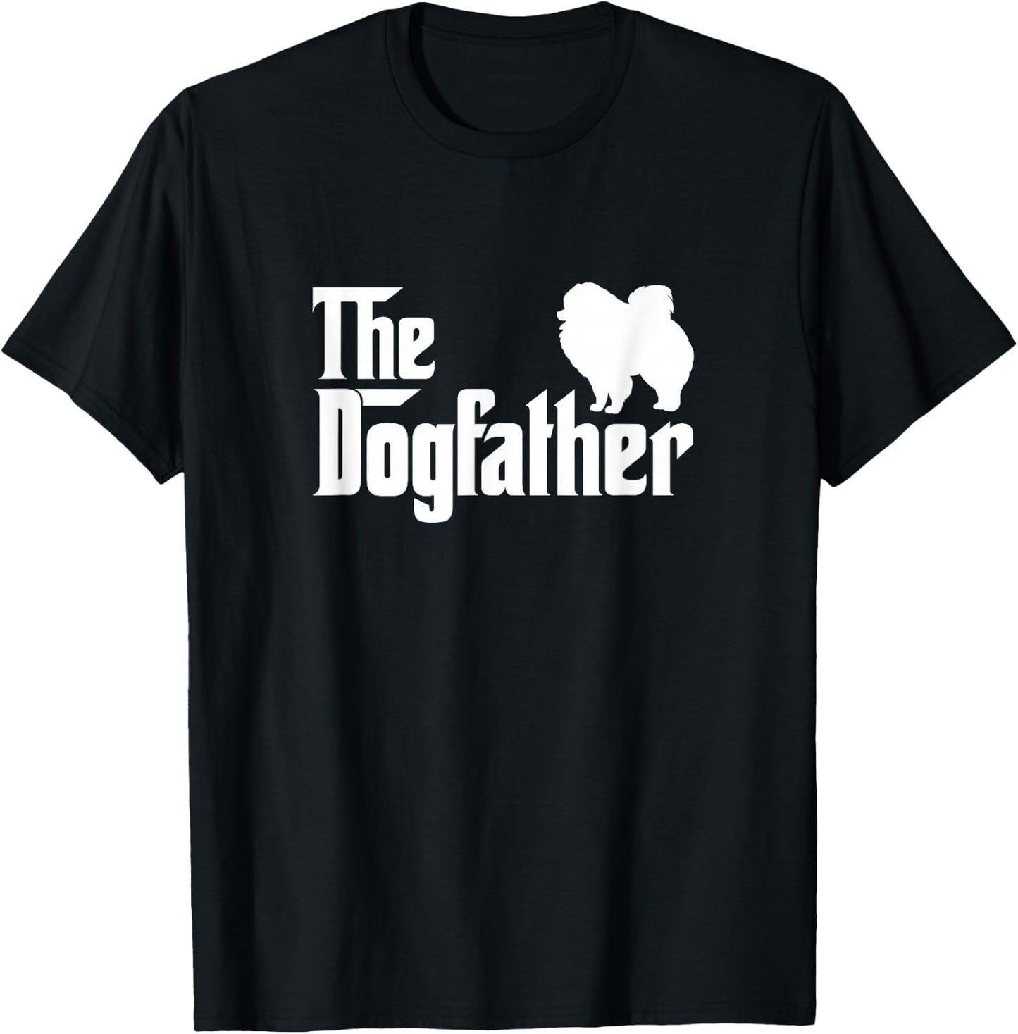 Pomeranian Lover Gift DogFather T-Shirt - T-Shirt | Black