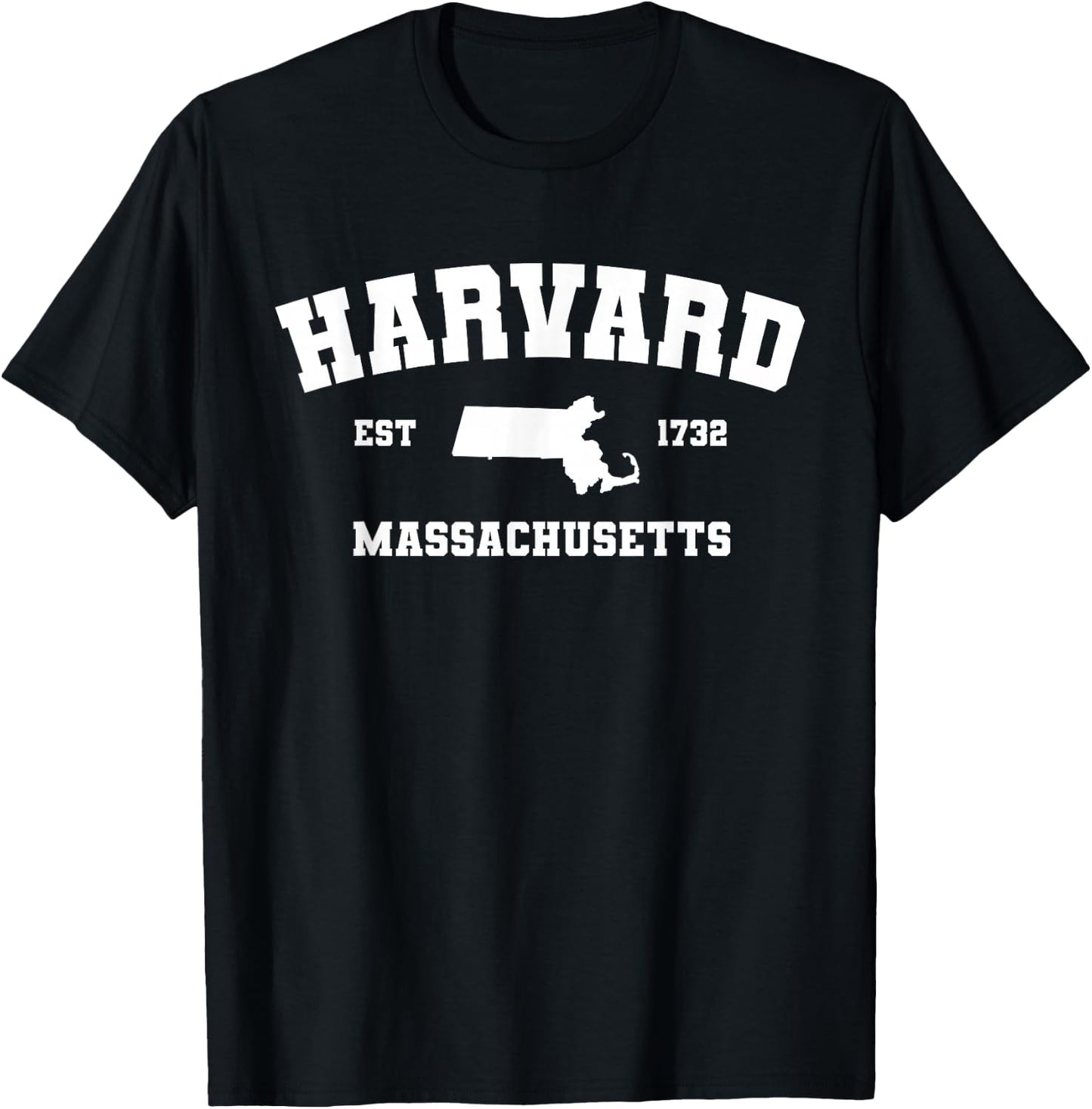 Vintage Harvard Massachusetts MA Women Men Kids College T-Shirt - T-Shirt | Black