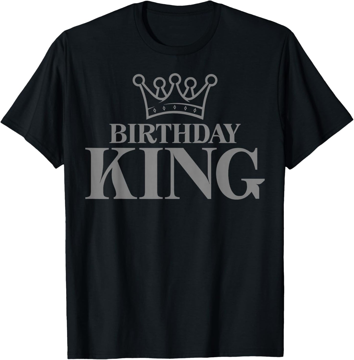 Crown - Birthday King T-Shirt - T-Shirt | Black