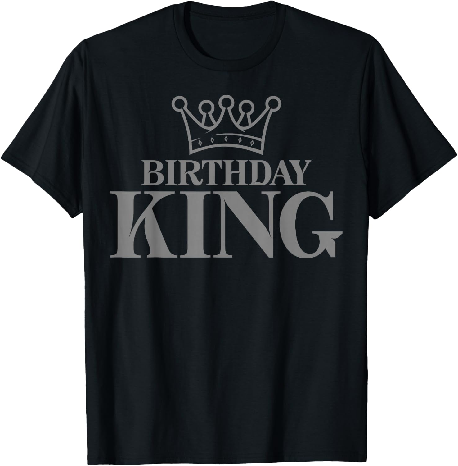 Crown - Birthday King T-Shirt - T-Shirt | Black