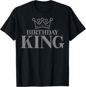 Crown - Birthday King T-Shirt - T-Shirt | Black