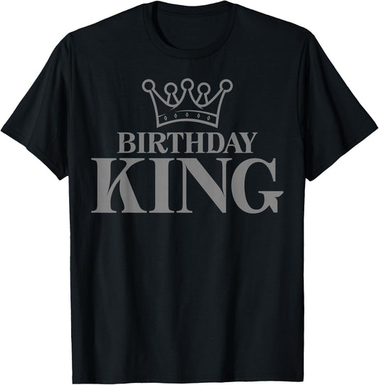 Crown - Birthday King T-Shirt - T-Shirt | Black