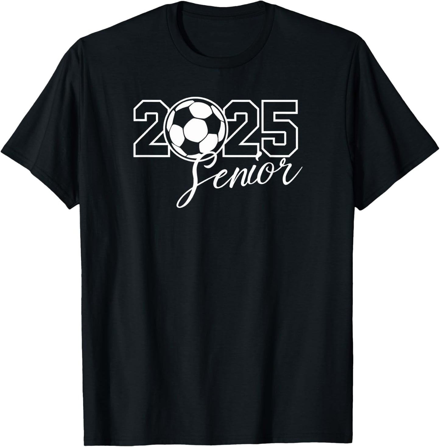 Senior 2025 Soccer Mom High School Graduation Outfit Proud T-Shirt - T-Shirt | Black