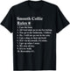 Funny Smooth Collie Dog Rules T-Shirt - T-Shirt | Black
