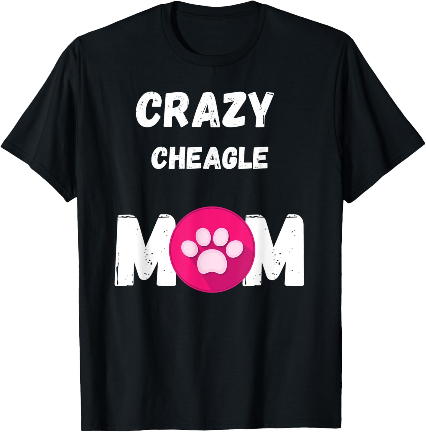 Crazy Cheagle Dog Mom Gift Men Women Kids T-Shirt - T-Shirt | Black