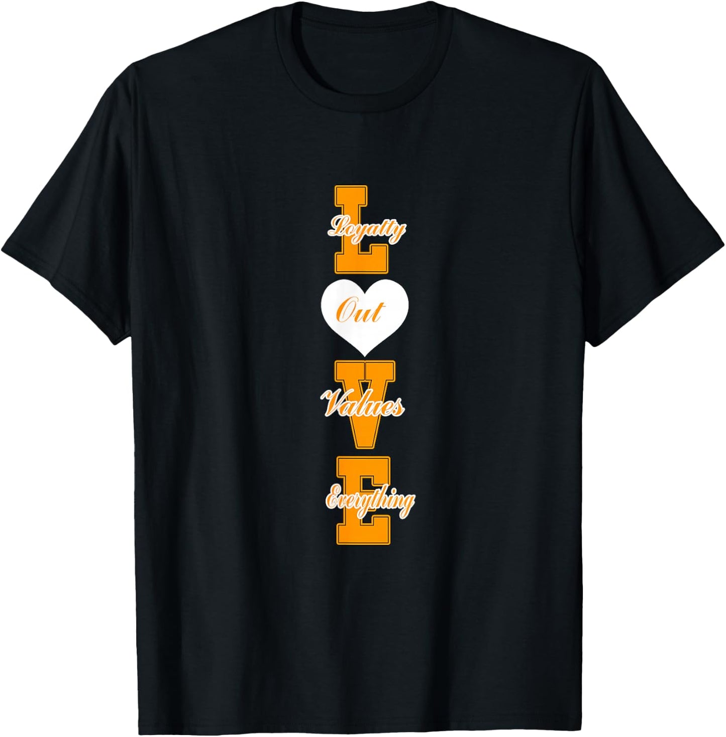 Orange Loyalty > Everything Orange Graphic T-Shirt - T-Shirt | Black