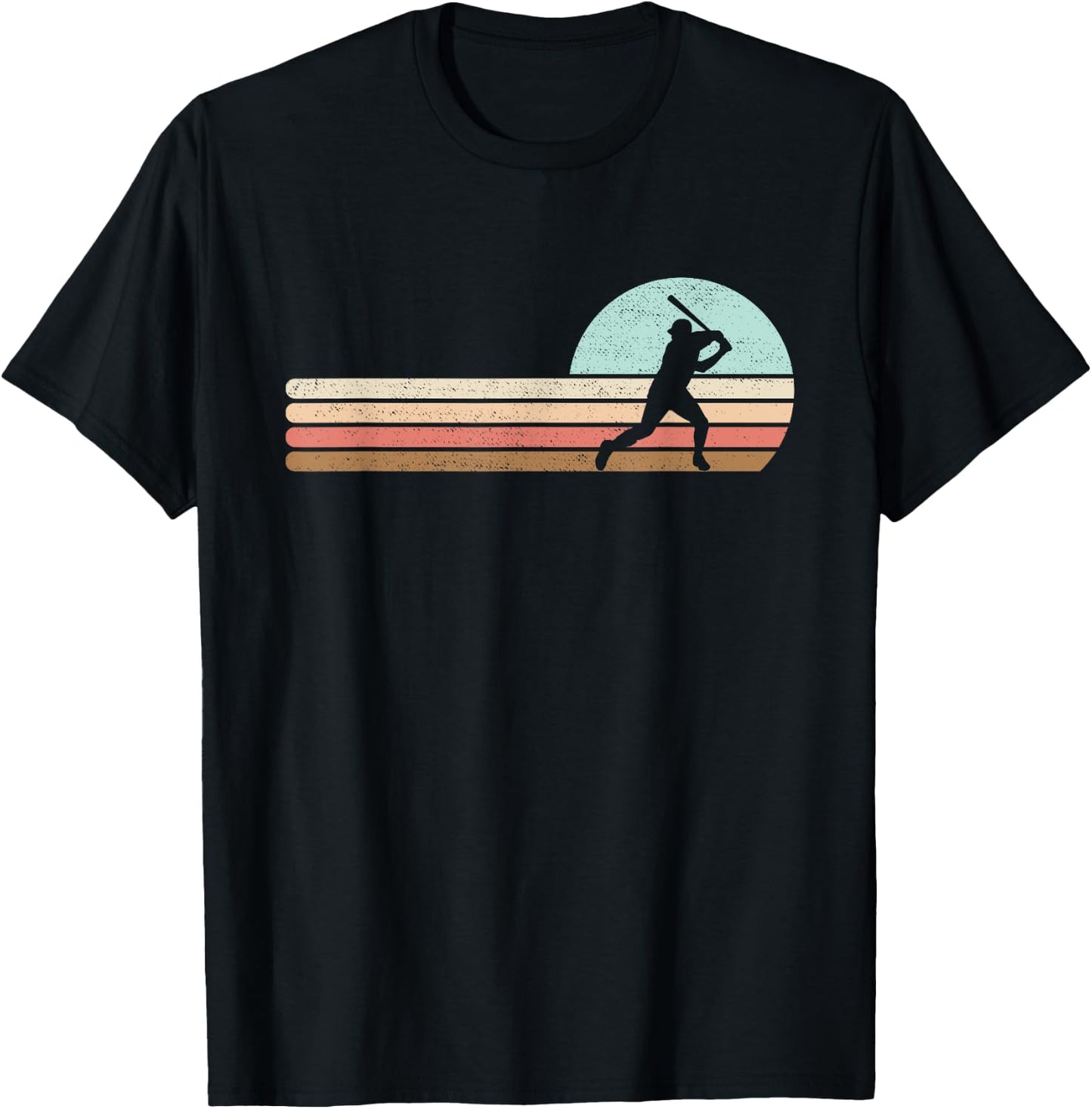 Baseball Funny 90s Japanese Style Vintage T-Shirt - T-Shirt | Black