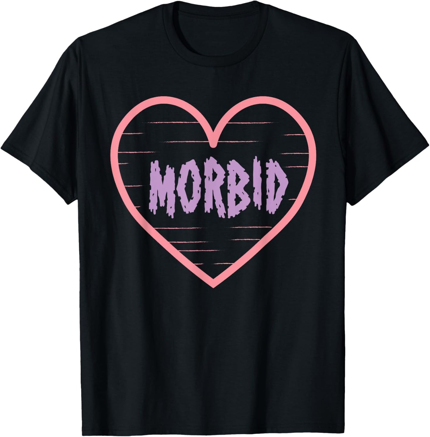 Morbid Heart- Unique Pastel Goth Valentines Day Yami Kawaii T-Shirt - T-Shirt | Black