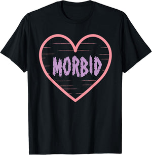 Morbid Heart- Unique Pastel Goth Valentines Day Yami Kawaii T-Shirt - T-Shirt | Black