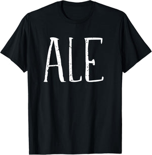Ale Design Women Funny Ale T-Shirt - T-Shirt | Black