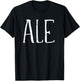 Ale Design Women Funny Ale T-Shirt - T-Shirt | Black