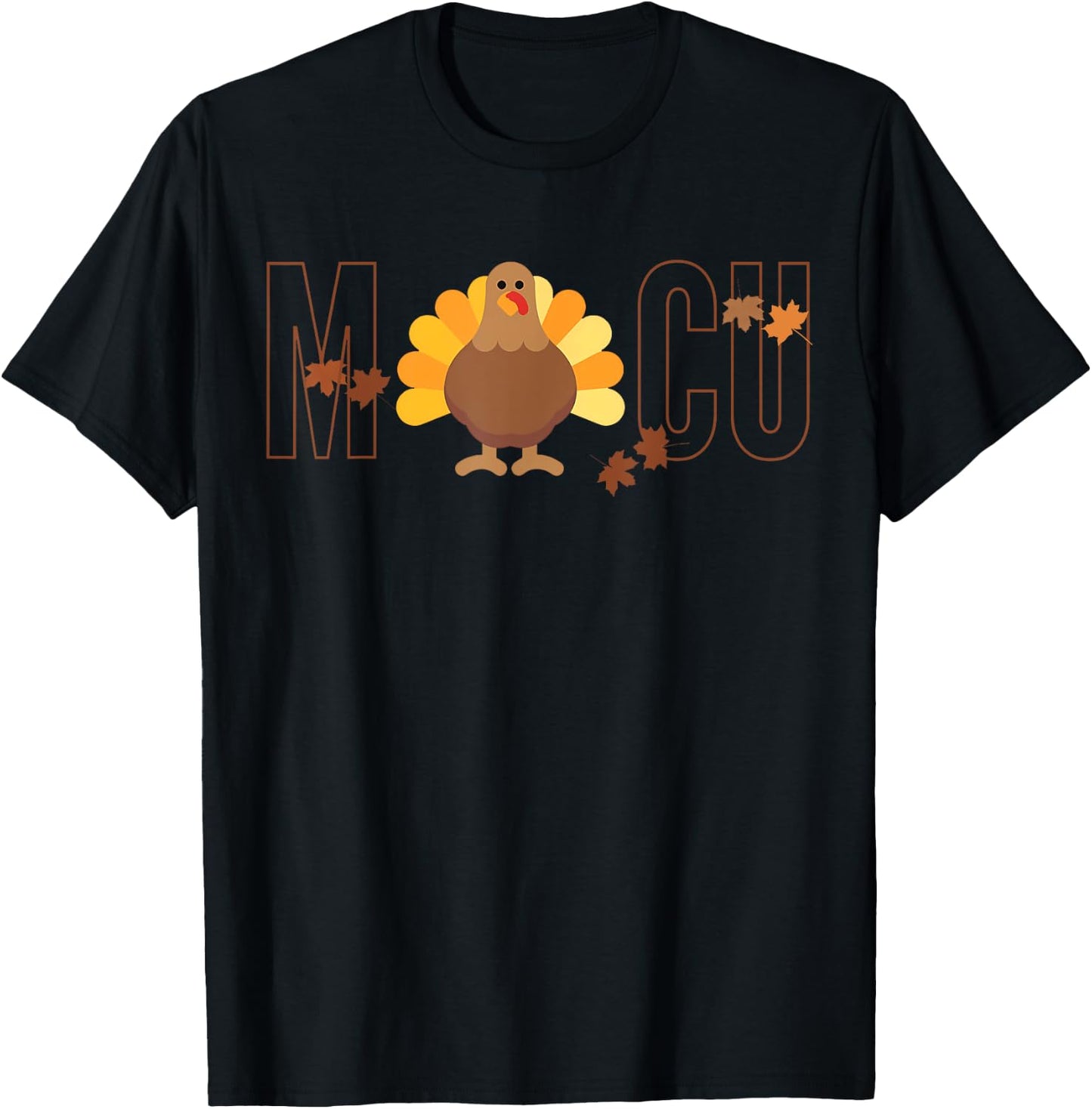 MICU Nurse Fall Turkey Medical Thanksgiving Hospital Party T-Shirt - T-Shirt | Black