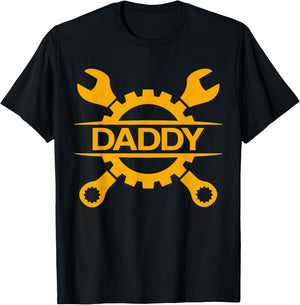 Mechanic Dad Handyman Daddy Mechanic T-Shirt - T-Shirt | Black