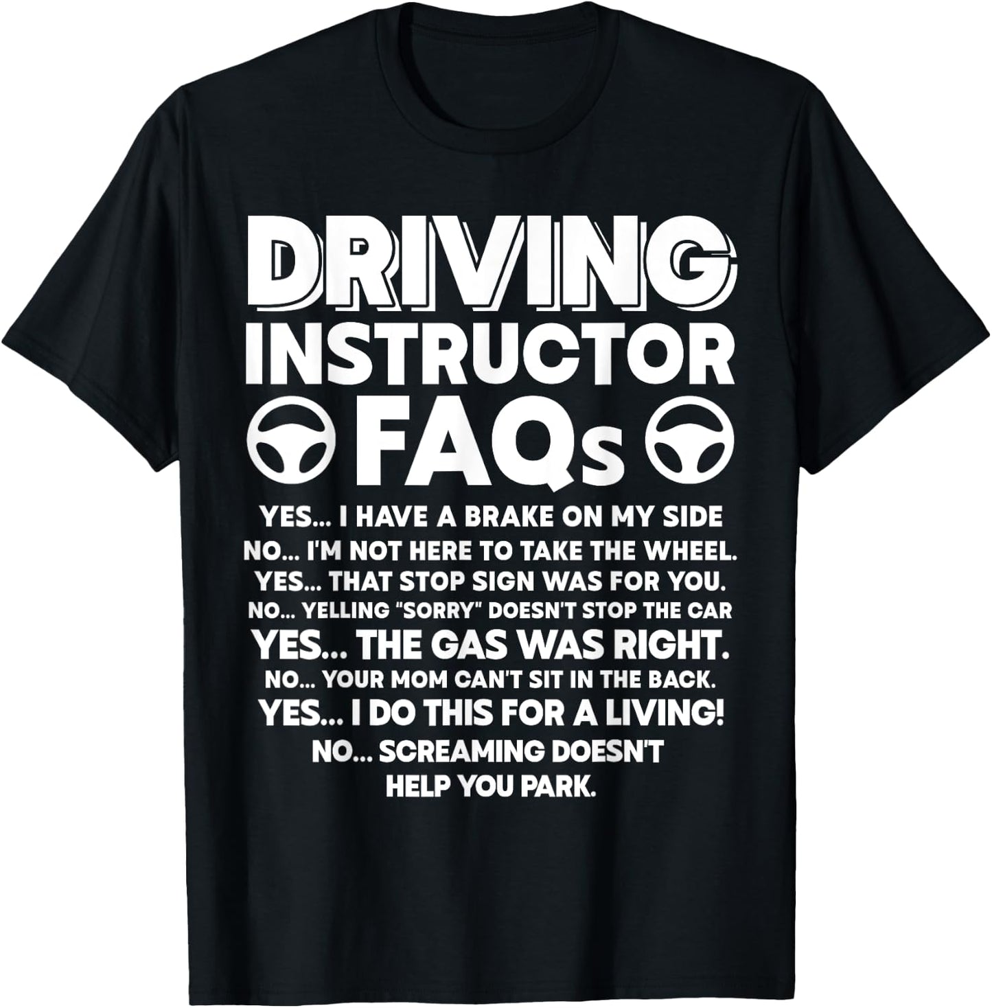 Driving Instructor T-Shirt - T-Shirt | Black