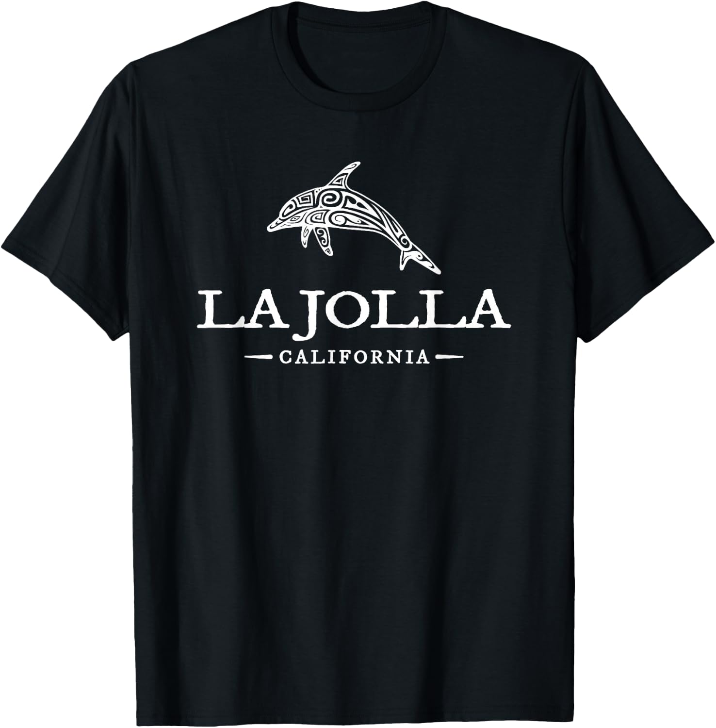 La Jolla California Dolphin Vacation Souvenir Boys Girls T-Shirt - T-Shirt | Black