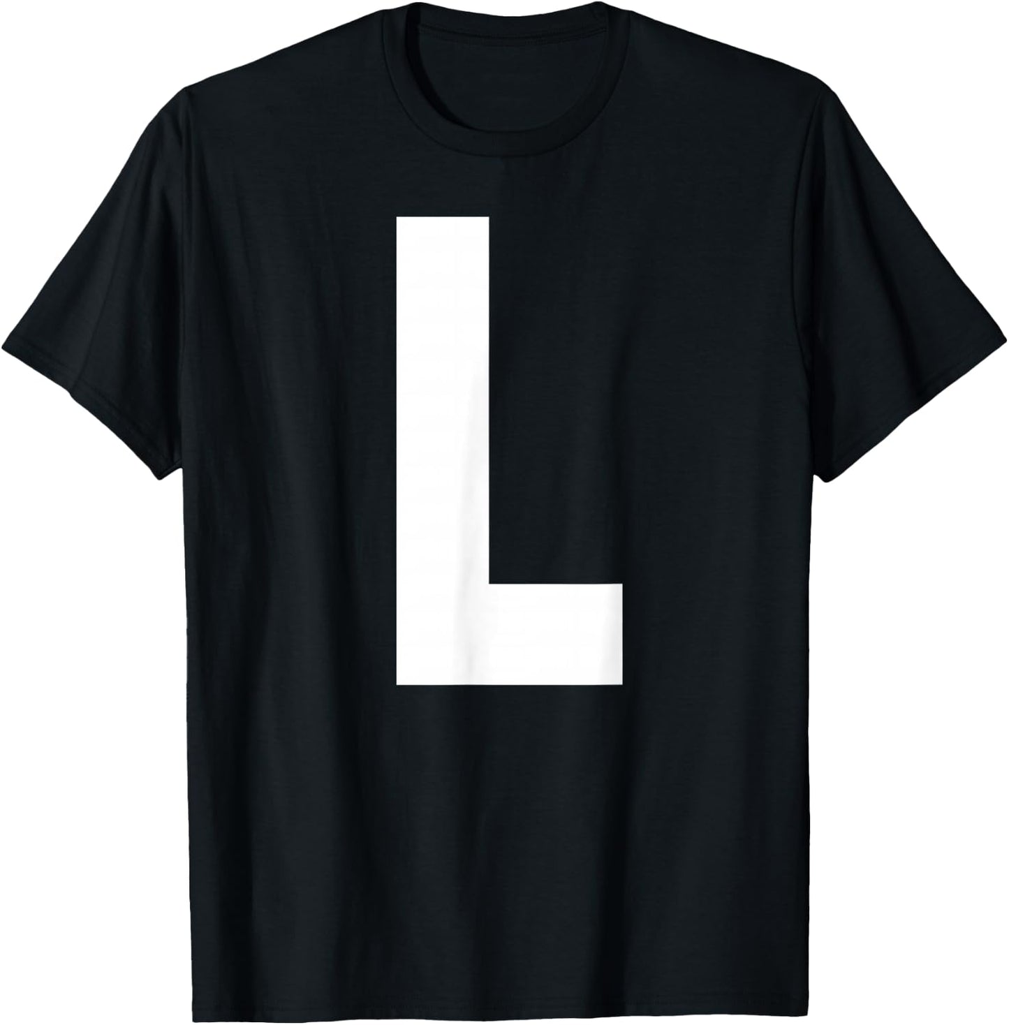 Alphabet Letter L Shirt T-Shirt - T-Shirt | Black