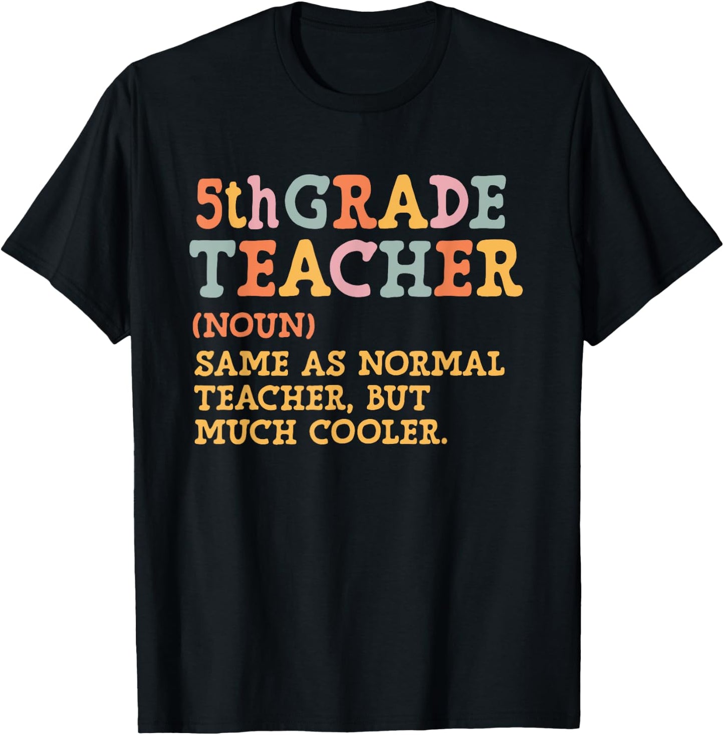 Fifth Grade Teacher Definition Back To School 5th Grade Team Men Women T-Shirt - T-Shirt | Black
