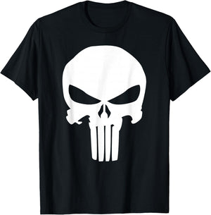 Marvel Comics Punisher Classic Skull Symbol T-Shirt - T-Shirt | Black