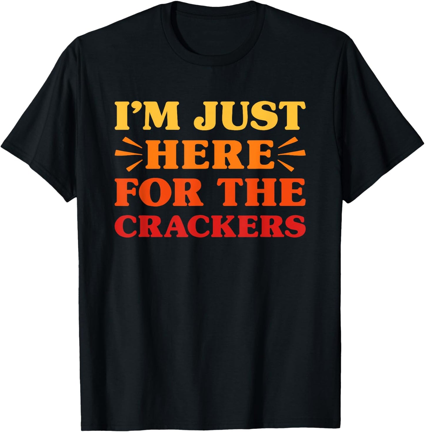 Crackers I Love Crackers Funny Food Snack Lover T-Shirt - T-Shirt | Black