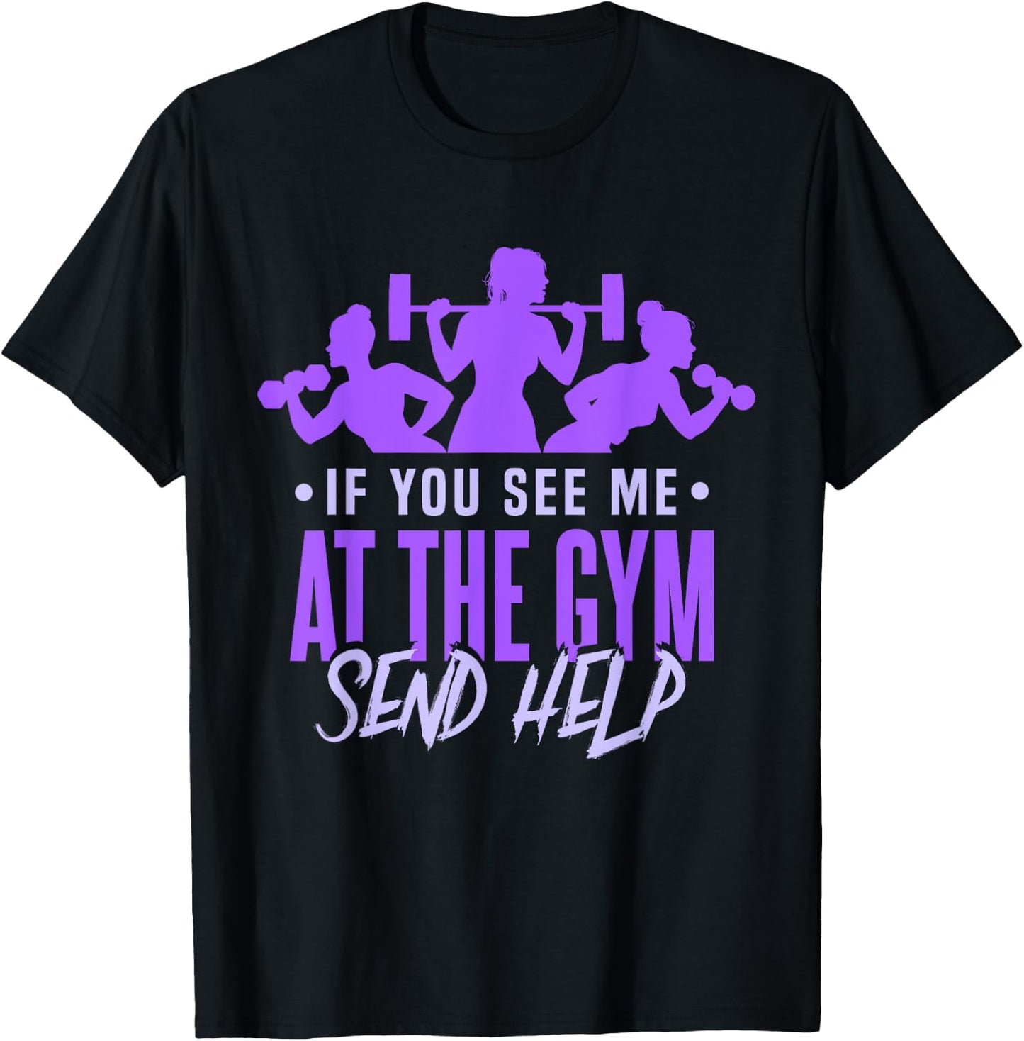 Funny Gym Fitness Workout Women Trainer T-Shirt - T-Shirt | Black