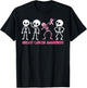 Pink Ribbon Breast Cancer Awareness Skeleton Women Men Kids T-Shirt - T-Shirt | Black