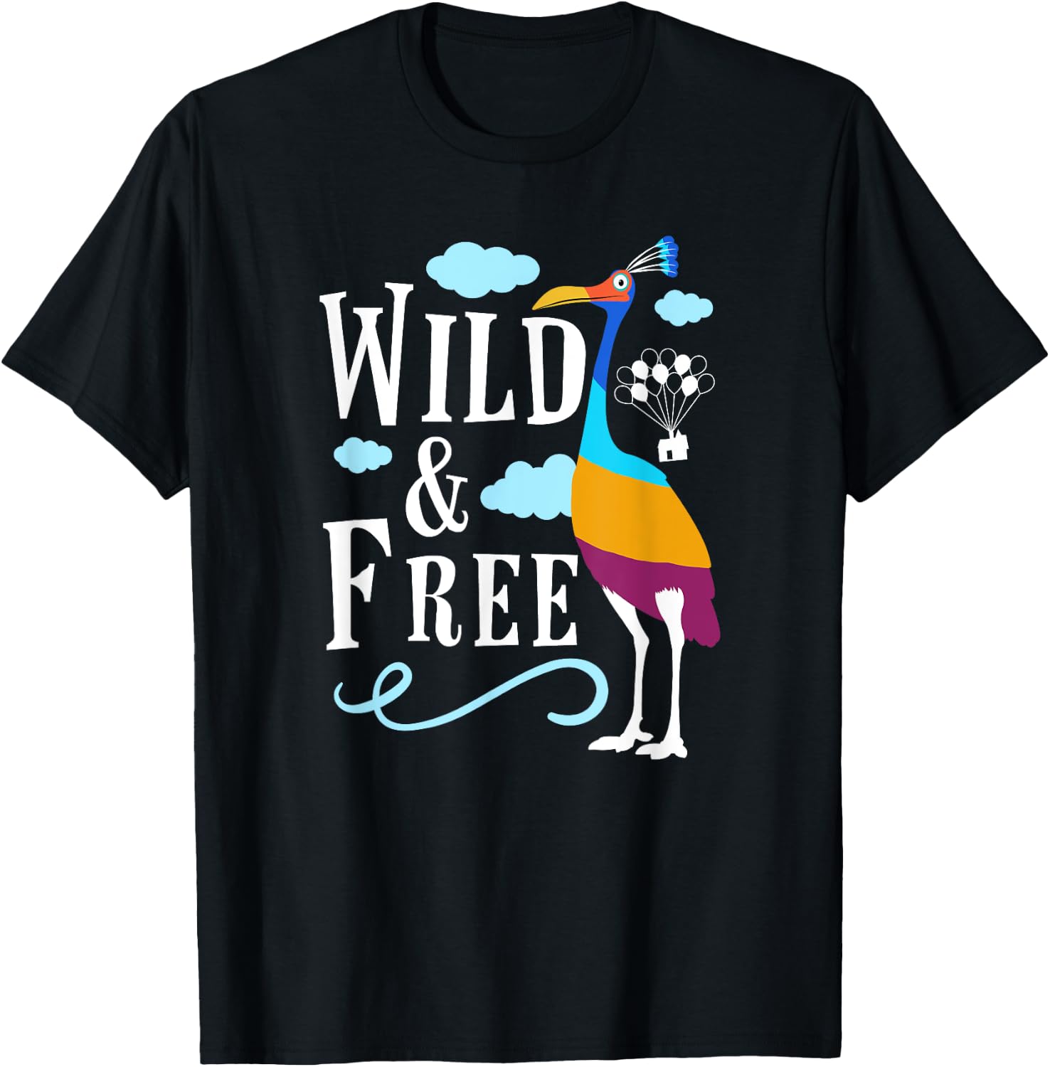 Wild & Free Theme Kevin Giant South American Bird T-Shirt - T-Shirt | Black
