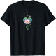 Lotus Flower Yoga Metaphysical T-Shirt - T-Shirt | Black