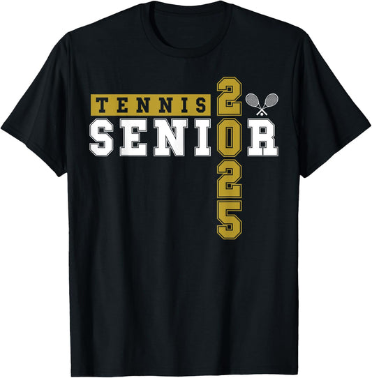 Tennis Senior Night Tennis Senior 2025 Graduation 23 T-Shirt - T-Shirt | Black