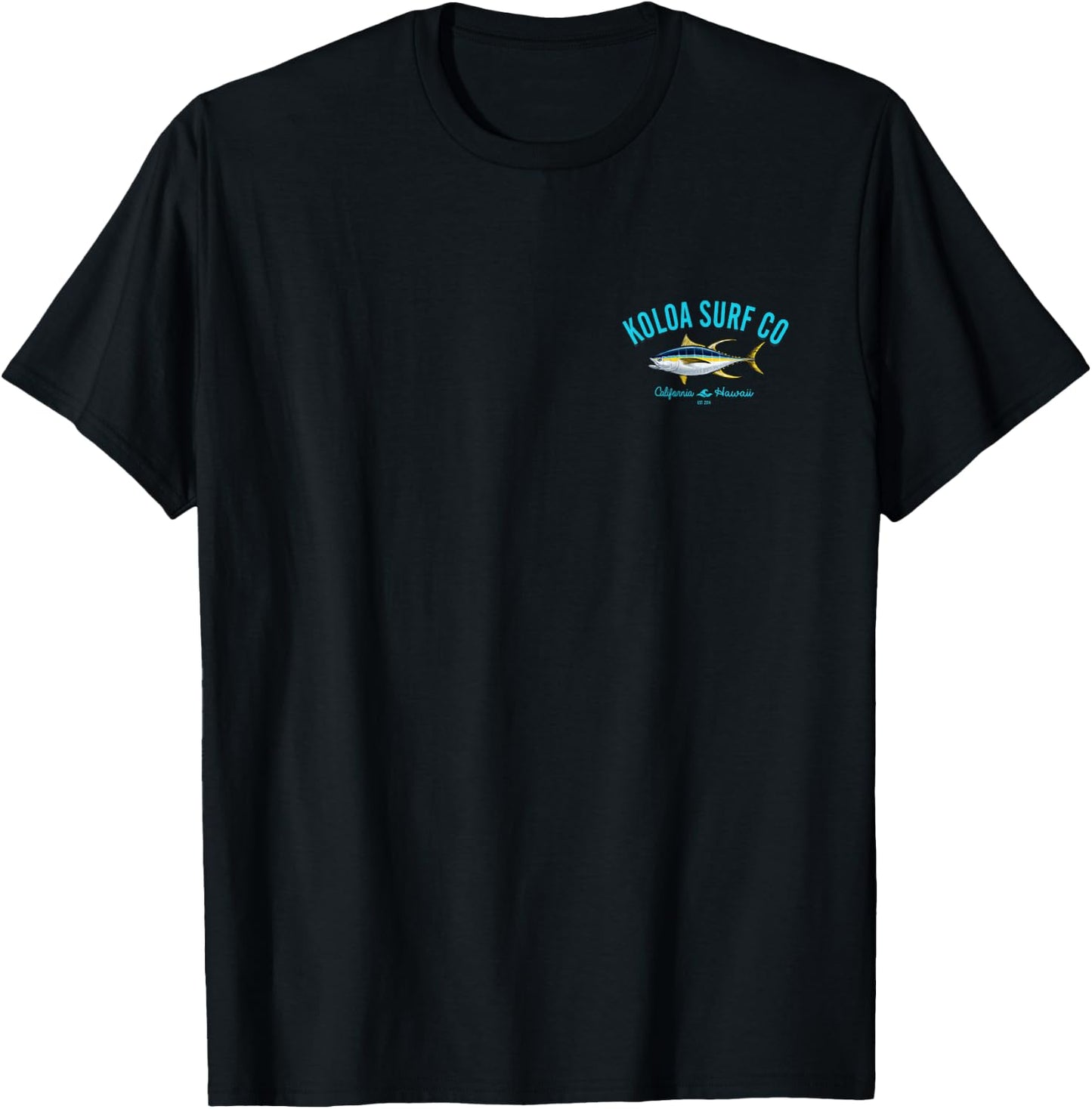 Koloa Surf Yellow Fin Tuna Logo Lightweight, Graphic T-Shirt - T-Shirt | Black
